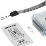 GUTEK CUSTODIA RIGIDA TORTOISE TMCC1 MEMORY CARD CASE TRANSPARENT