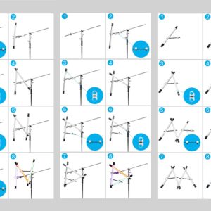 NANLITE KIT 2 BARRE CON CLAMP PER PAVOTUBE 395 MM LUNGHEZZA