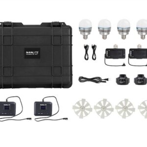 NANLITE PAVOBULB 10C RGBWW KIT 4 PEZZI ACCESSORI