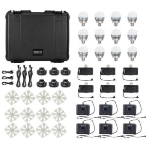 NANLITE PAVOBULB 10C RGBWW KIT 12 PEZZI ACCESSORI