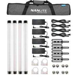 NANLITE PAVOTUBE II 15XR 4 KIT LED TUBE LIGHT WITH LUMENRADIO