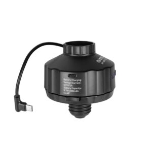 NANLITE ASMBAE27BT ADATTATORE CON BATTERIA 4000MAH E BASE MAGNETICA PER PAVOBULB