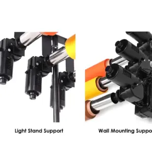 BE6R SET PORTA FONDALE ELETTRICO CON CONTROLLO RADIO PER 6 ROTOLI