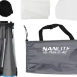 Softbox ottagonale a chiusura rapida 40cm con griglia Attacco FM