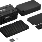 Tortoise T300 Valigia Rigida con scomparto in spugna e ruote Nero