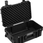 Tortoise T300 Valigia Rigida con scomparto in spugna e ruote Nero