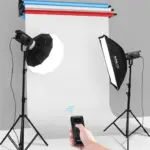 BE3R SET PORTA FONDALE ELETTRICO CON CONTROLLO RADIO PER 3 ROTOLI