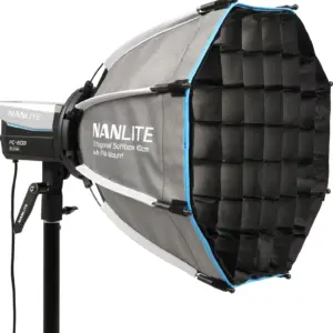 Softbox ottagonale a chiusura rapida 40cm con griglia Attacco FM