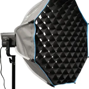 Softbox ottagonale a chiusura rapida 60cm con griglia Attacco FM