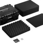 Tortoise T230 Valigia Rigida con scomparto in spugna e ruote Nero